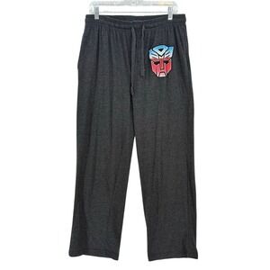 Transformers Lounge Pants Men's Medium Gray Hasbro Autobot Logo Pajama Bottoms